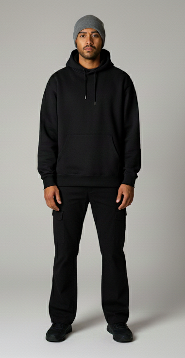 CONJUNTO DE SUDADERA Y PANTALONES DE CORTE ANCHO