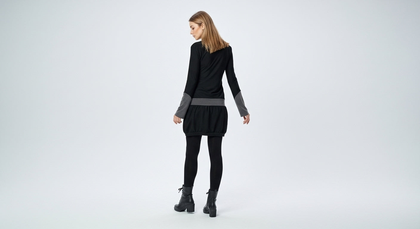 VESTIDO DE INVIERNO DE CUELLO ALTO