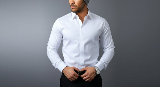 CAMISA ENTALLADA CON DISEÑO LISO